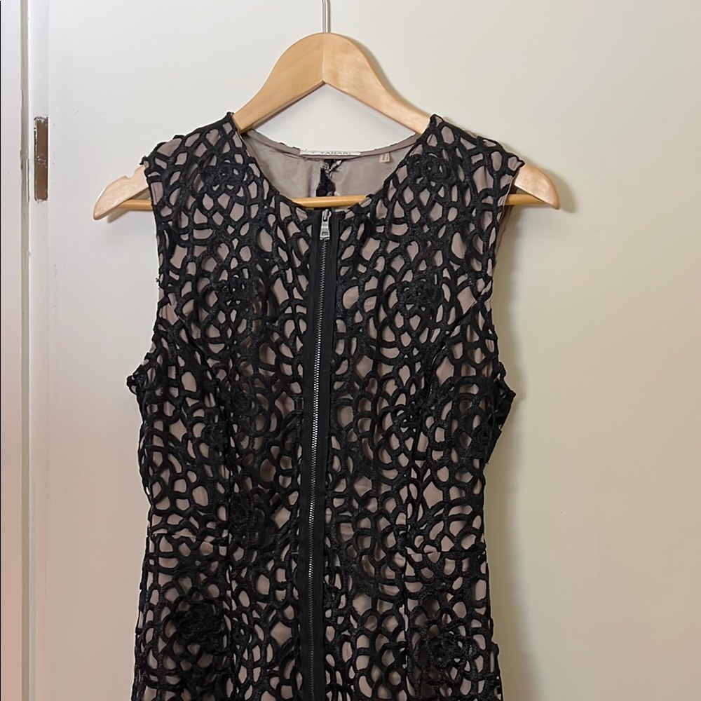 T Tahari Black Lace Dress